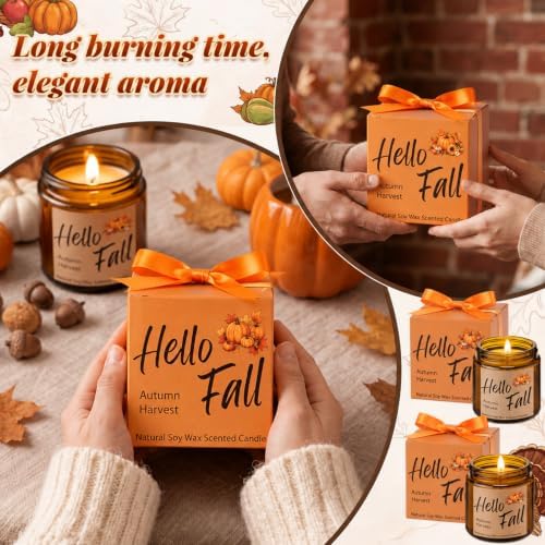 MTLEE 12 Pcs Fall Scented Candles for Home Candle Gifts for Women Men - Image 7