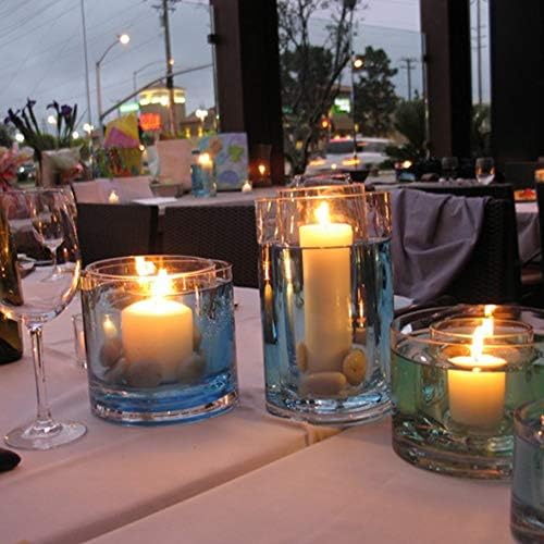 WGVI Thick Quality Clear Right Cylinder Glass Vase, 3" W x 3" H, Equilateral Cylinder, Floral Container, Round Glass Votive Candle Holder, Flower Vases, Table Top, 1 Piece - Image 4