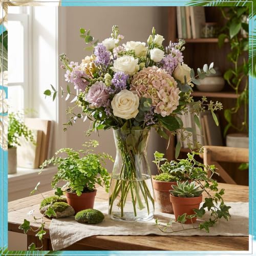 Thenshop 16 Pcs 8'' Tall Clear Glass Flower Vase for Bouquet, Clear - Image 5