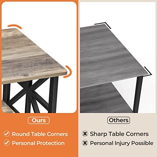 GreenForest Round Corners Coffee Table for Living Room - Image 4
