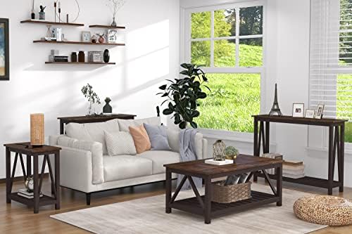 ChooChoo 40" Farmhouse Coffee Table with A-Frame Design for Living Room - Image 5