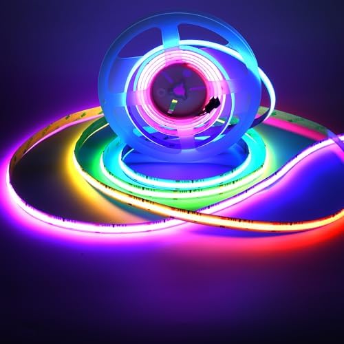 WS2811 Smart IC RGB COB Led Strip Color Chasing Addressable Light 16.4FT/5M by INDARUN