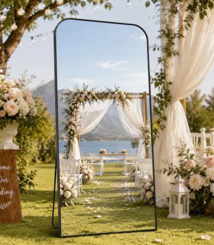 Koonmi Full Length Mirror, 67"x30" Mirror Full Length with Stand - Image 2