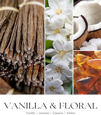 AOOVOO Vanilla Scented Candles for Women - Aromatherapy Candle with Crystals Inside, 10oz Soy Candles for Home Scented, Birthday Gifts Valentines Day Candle for Women Mom - Image 4
