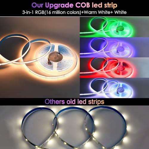 RGBW COB LED Strip Light 32.8FT,6720 LEDs 12mm Flexible Led Light for Home - Image 2