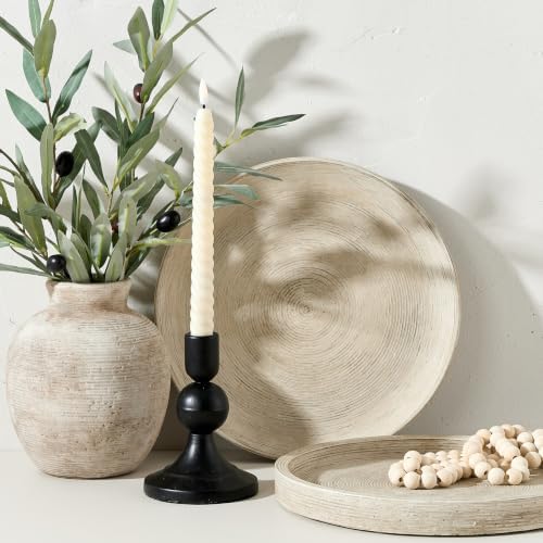 Vanselia Ceramic Flower Vase Home Decor - Small Farmhouse Table Vases Rustic Vintage Living Room Kitchen Bedroom Decorations for House Book Shelf Office Coffee Desk Dining Fireplace (6" Retro) - Image 6