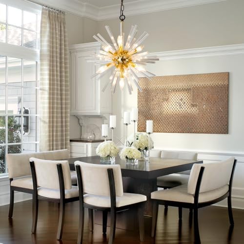 Vezzio Gold Crystal Chandelier Light Fixtures - Image 3