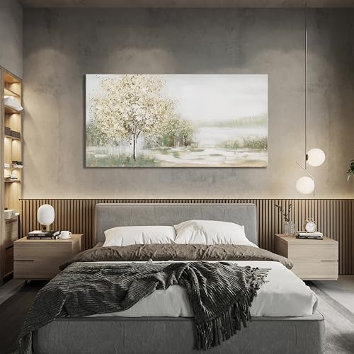 Canvas Wall Art Decor Large Green Wall Art for Living Room Natural Landscape Wall Art Decor Canvas Art Wall Decor Oversized Wall Art Prints for Room Bedroom Office Decor 29"X58" - Image 5