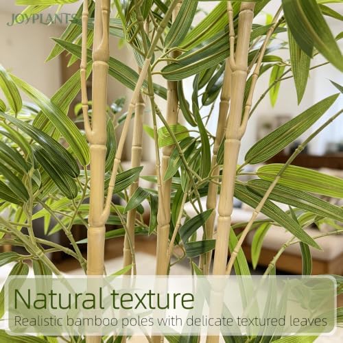 Bamboo Tree Artificial 5FT Fake Tree in Black Pot for Home Decor - Image 3