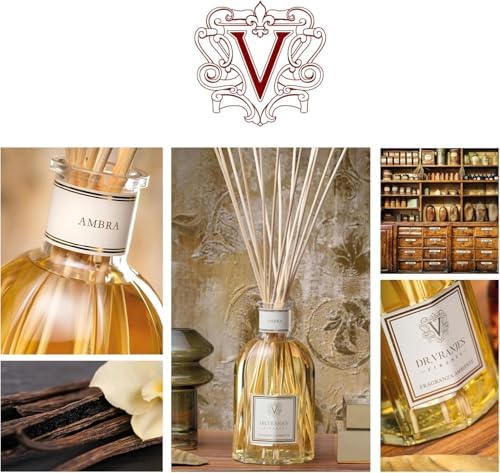 Dr. Vranjes - Ambra 500 ml Reed Diffuser + Elegant Shopping Bag, Luxury Home Fragrance, Made in Italy, Amber, Patchouli, Sandalwood - Image 3