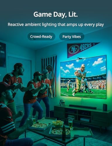 Ailofy TV LED Backlight, 180° Camera, Multi-Zone Color Sync, 55-65" TVs - Image 5