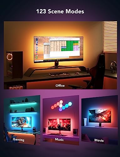 Govee Gaming Light for Monitor G1, RGBIC LED Backlight for 27-34 Inch PC - Image 5