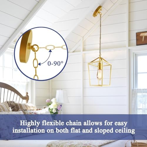 Sheetea 2 Pack Pendant Lights Kitchen Island, Modern Gold Light Fixtures - Image 5