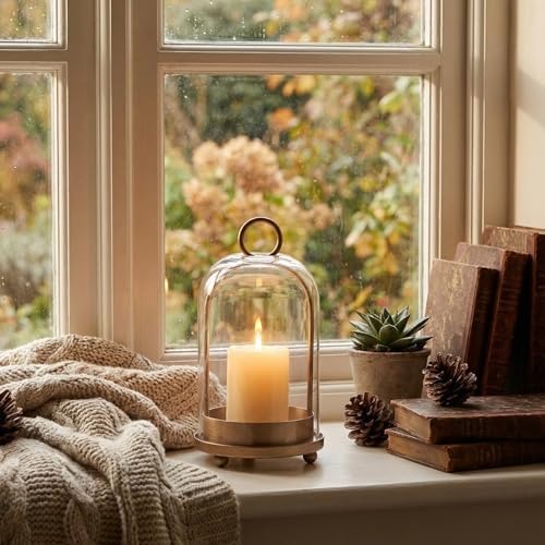 15"&9"&7" Hurricane Glass Candle Holders Set of 3 - Image 5