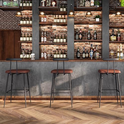Tall Bar Stool Set 2, Bar Chair,Counter Height Stool,Metal Barstools set 2 - Image 7