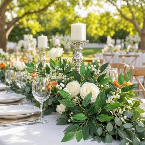 80Pcs Artificial Italian Ruscus Greenery Stems 18in - Image 7