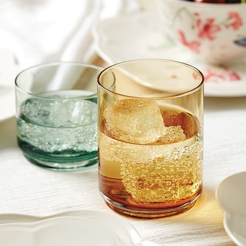 Lenox Tuscany Classics Stackable Drinkware, Glass, Dishwasher Safe, Short Glasses, Set of 4, Green (4 Piece) - Image 3