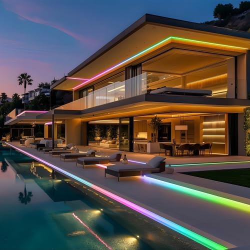 20FT COB RGB+IC LED Strip Lights, IP67 Outdoor 24V RGB LED Lights - Image 5