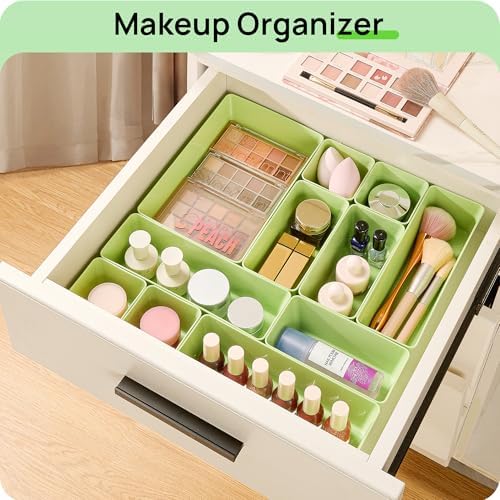 Vtopmart 25 Pack Plastic Drawer Organizers with Anti-slip Rubber Pads - Image 4