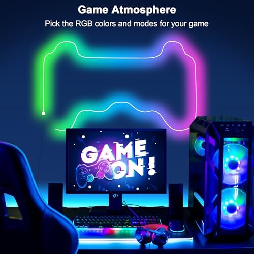 Cozylady 66Ft (33Ft * 2 Rolls) RGB LED Neon Rope Lights for Bedroom, 20m LED Strip Lamp with Double Sided Adhesive Tape, App/Remote Control DIY Lights Decorate the Outdoor and Indoor of Your Home - Image 5
