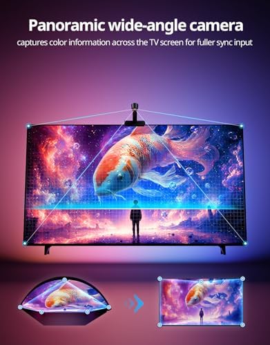 Ailofy TV LED Backlight with Camera, RGBIC Lights Sync with 75-85 Inch TVs - Image 2