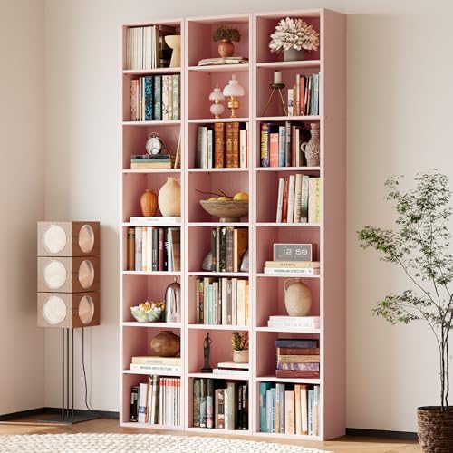 IRONCK Tall Narrow Bookshelf 8 Tiers, Compact Corner Bookcase, Floor Standing Display Storage Shelves 71 in Tall, Easy to Match for Living Room, Office, Study, Bedroom - Image 2