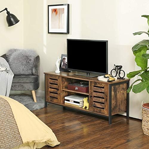 VASAGLE Farmhouse TV Stand, Entertainment Center for TVs up to 42 Inches - Image 2