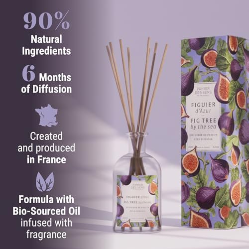 Panier des Sens Mediterranean Fig Reed Diffuser, 8.1 fl oz - Image 3