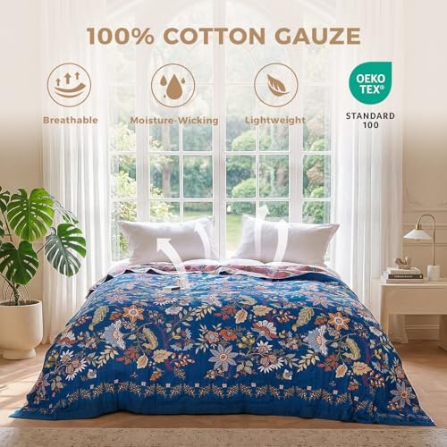LUTBM Boho Throw Blanket for Couch 50"x60", Cotton Decorative Bed Throw - Image 2