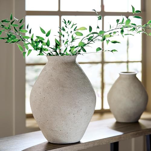 Signature Design by Ashley Hannela 17" Tall Large Rustic Polyresin Vase - Image 2