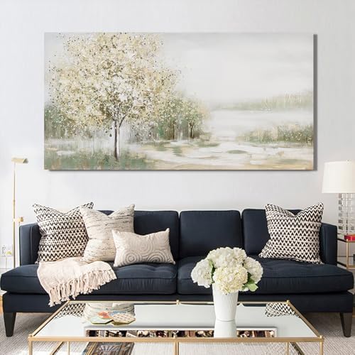 Canvas Wall Art Decor Large Green Wall Art for Living Room Natural Landscape Wall Art Decor Canvas Art Wall Decor Oversized Wall Art Prints for Room Bedroom Office Decor 29"X58" - Image 4