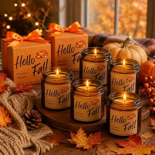 MTLEE 12 Pcs Fall Scented Candles for Home Candle Gifts for Women Men - Image 2