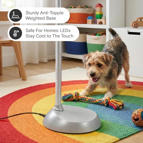 Brightech Litespan Titanium Silver LED Floor Reading Lamp, Energy Efficient, Adjustable Standing, 850-950 Lumens, 12W, 3-Year Warranty - Image 5