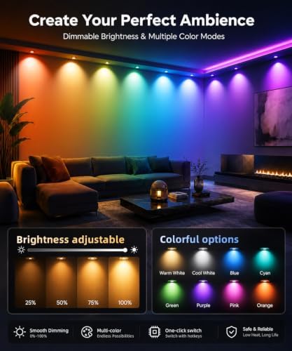 50FT Permanent Outdoor Lights , RGB+IC Smart Christmas Lights for House - Image 7