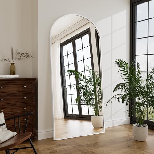 Rowjut Large 71"x30" Arched Full Length Mirror White Floor &Standing for Bedroom &Living Room & Wall Mounted Mirror Full Body Mirrors Hanging or Leaning. - Image 5