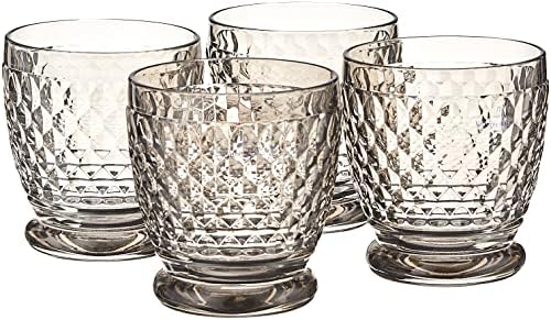 Boston Old Fashioned Rocks Glasses Box Set of 4 by Villeroy & Boch - Dishwasher Safe - Made in Germany - Premium Crystal Glass - Smoke Gray Color - 10 Ounce Capacity - Image 2