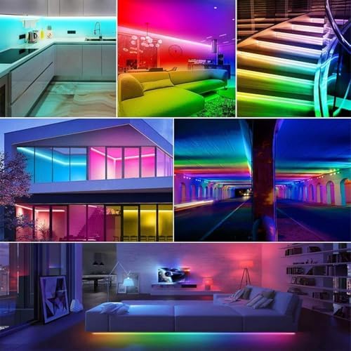 IP68 Waterproof Addressable COB LED Strip 24V 16.4ft WS2811 IC RGB Light - Image 7