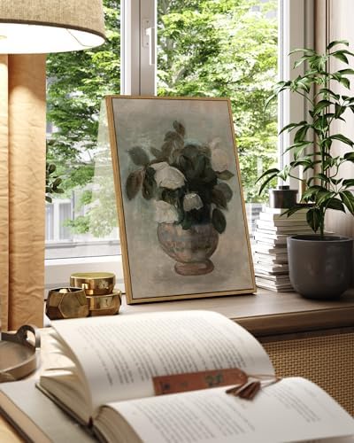 InSimSea Framed Wall Art Vintage Decor, Large Flowers Vase Prints, 16x24In - Image 4