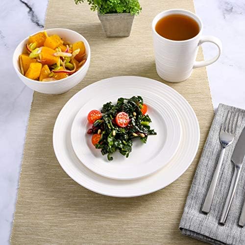 Gibson - 102504.16RM Gibson Home Amelia Court 16 Piece Dinnerware Set, White - Image 4