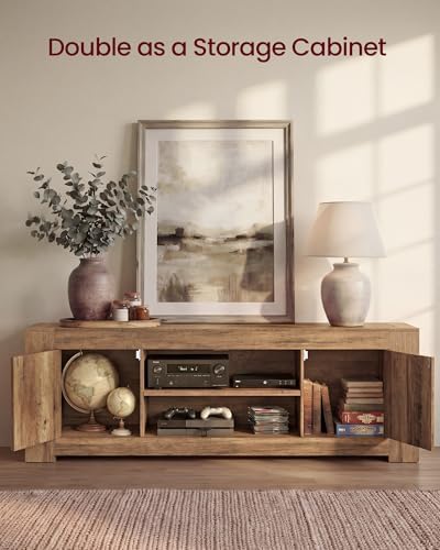 VASAGLE TV Stand with Storage, Farmhouse Entertainment Center for 80'' TV - Image 3