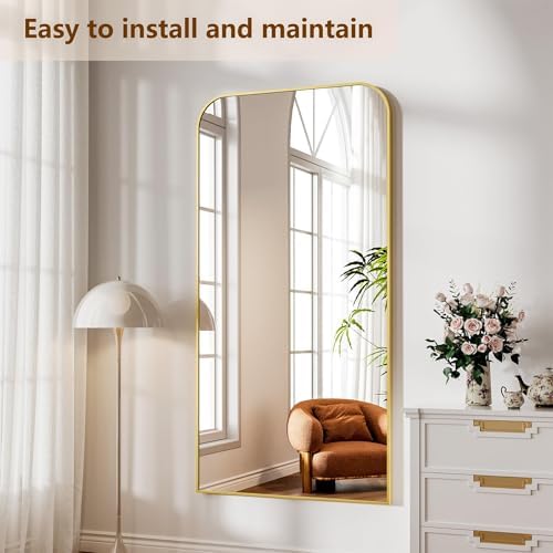Koonmi Full Length Mirror, 71"x28" Mirror Full Length with Stand - Image 5