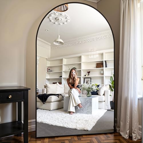 Floor Mirror, 81"x41" Oversized Full Length Mirror with Stand,Black - Image 3