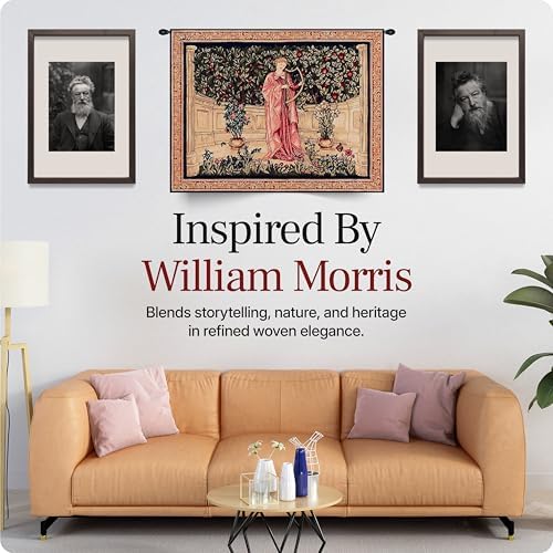 William Morris The Minstrel Tapestry Wall Hanging 25 x 32 in - Image 4