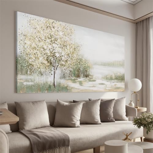 Canvas Wall Art Decor Oversized Green Wall Art for Living Room Natural Landscape Wall Art Decor Canvas Art Wall Decorations Large Wall Art Prints For Walls Home Office Wall Decor 35"X70" by TQJYILUFAART