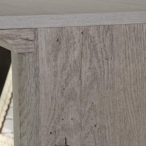 Sauder 5 Tier Book Shelf Wooden Bookcase Multipurpose Bookshelf for Home Office, Living Room, in Mystic Oak - Image 4