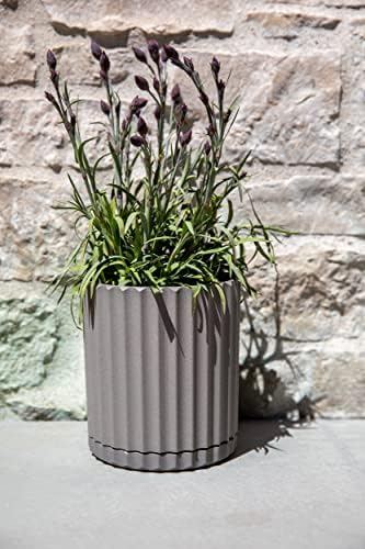 Veradek Demi Series Demi 6" Planter w/Tray, Grey - Image 6