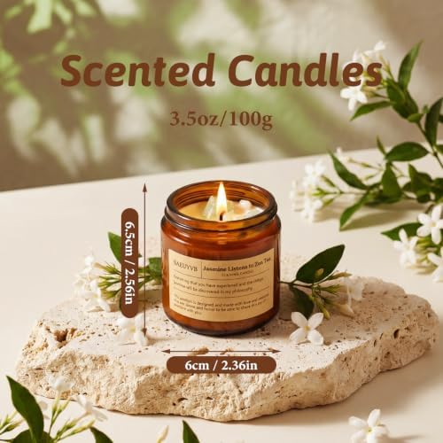 24 Pack Scented Candles for Home,3.5oz Crystal Soy Candles-Long Burning Time,Aromatherapy Candle Sets for Women Gift,Perfect for Valentine's Day,Mother's Day, Birthdays, Anniversaries(24 Scents) - Image 3