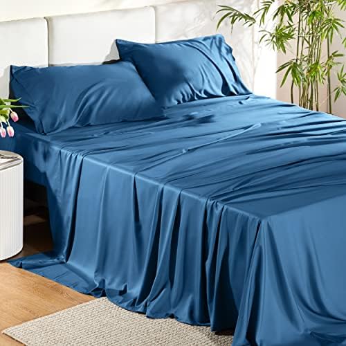 Bedsure PureWoven 100% Rayon Derived from Bamboo, Full Size Sheets, 4 PCS - Image 2