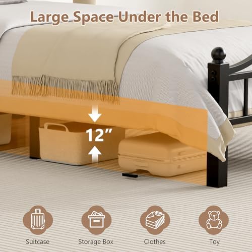 XL Twin Bed Frame with Headboard - Image 5