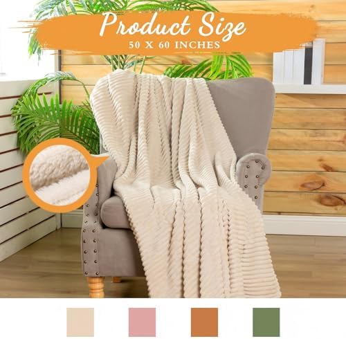 Buryeah 24 Pcs Flannel Blankets Bulk,Fall Outdoor Wedding, Classic Color - Image 2